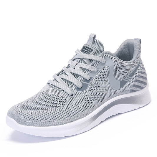 Summer men's mesh shoes, old Beijing cloth shoes, breathable mesh surface, men's sports casual, loose lace-up, large-sized soft-soled dad shoes